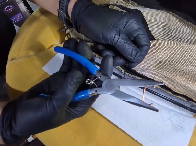 Fixare scaun după montaj